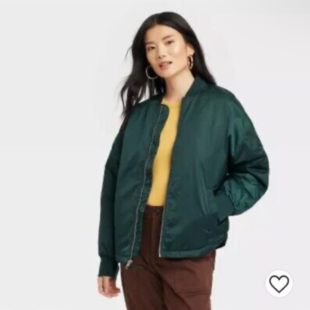 A new day | satin bomber jacket size medium